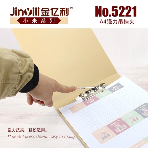 Jinyili A4 Hanging Clip Hanging Registration Form with Business Card Strong Single Clip Monitor Memo Board Hanging