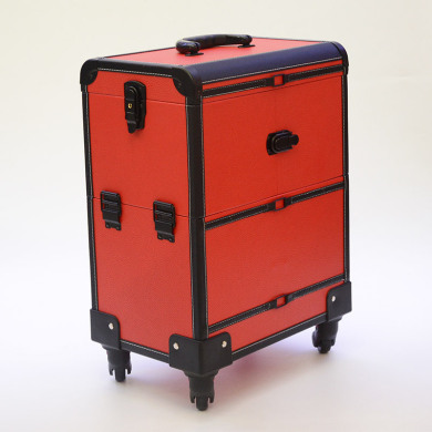 新款化妆箱拉杆大容量跟妆化妆箱美甲纹绣美发美容多层万能工具箱