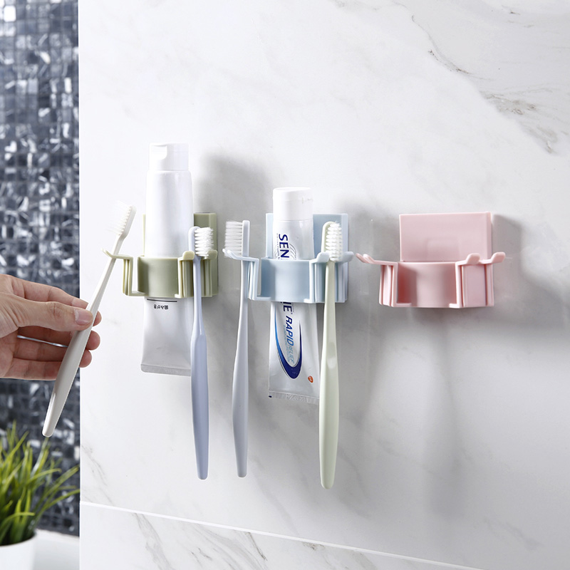 免打孔牙刷架壁挂式牙具架卫生间牙刷架子置物架牙膏收纳架