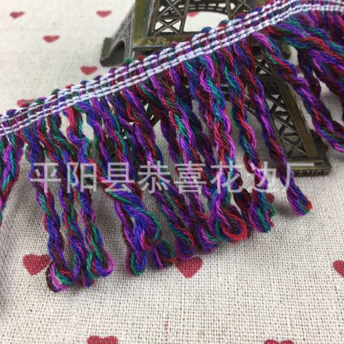 Factory Direct Sales Supply Cashmere Twisted String Tassel Fringe Tassel Lace Spot Supply Twisted String Tassel Tassel Lace