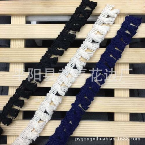 [factory direct sales] supply cotton small tassel lace/supply cotton small broom head tassel lace