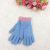 Manufacturer direct selling winter color fashion children warm five finger pearl gloves students whole finger wholesale