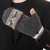 Men's new winter deer jacquard flap half finger writing bag refers to warm knit gloves