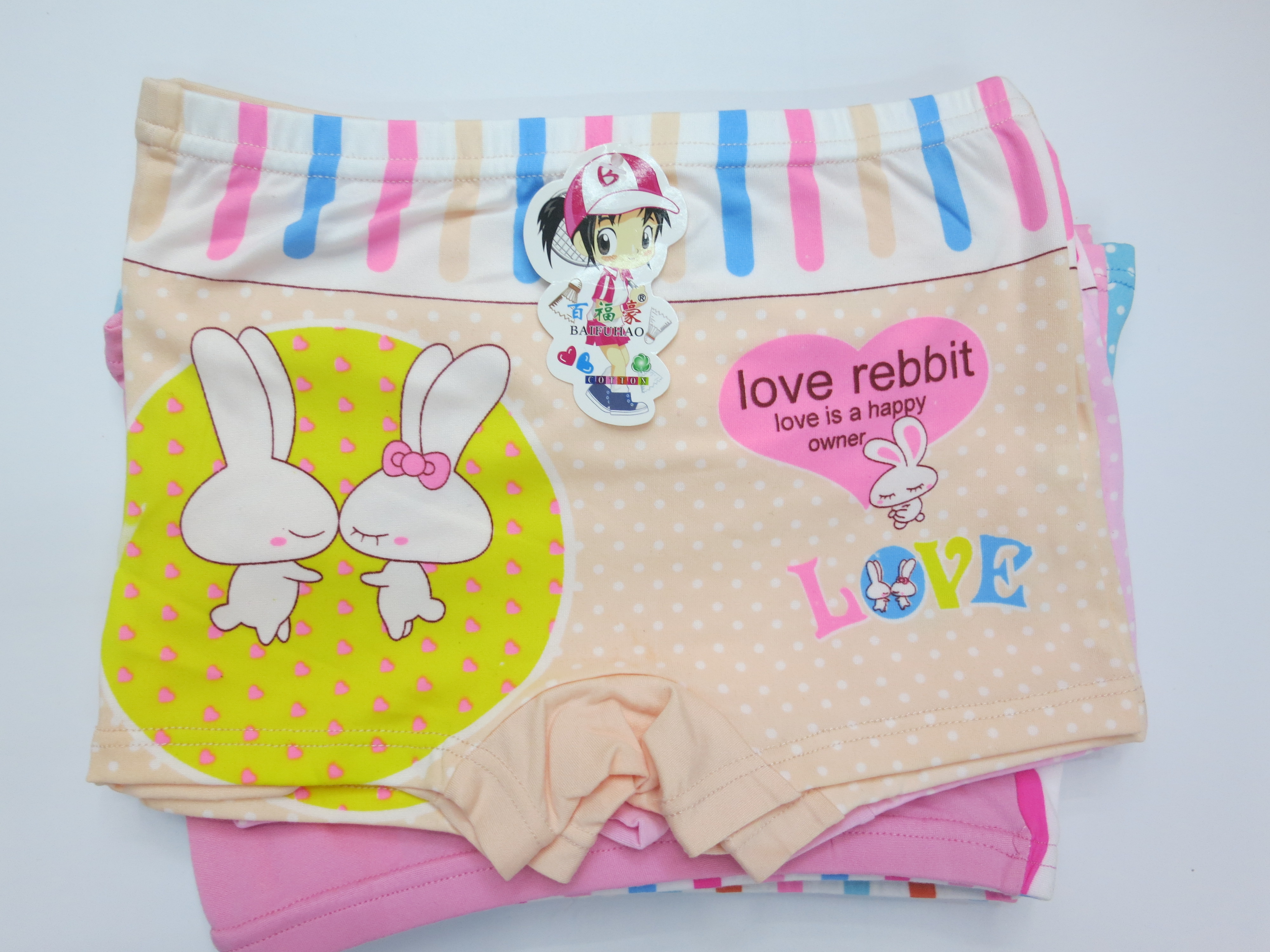 女童内裤 女孩卡通内裤彩色印花 时尚儿童内裤外贸批发