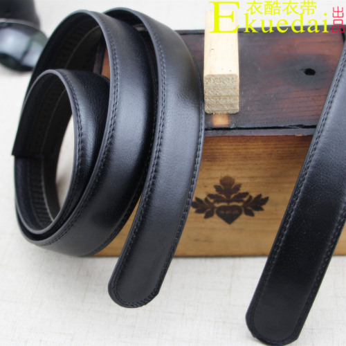 Renewable Leather Belt with Full Teeth Light Belt Body Leather 158 Grain Belt