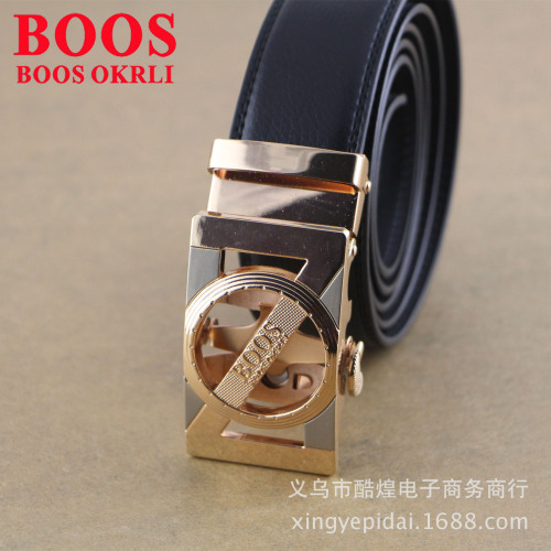 Men‘s Automatic Buckle Leather Belt Boos Okrli
