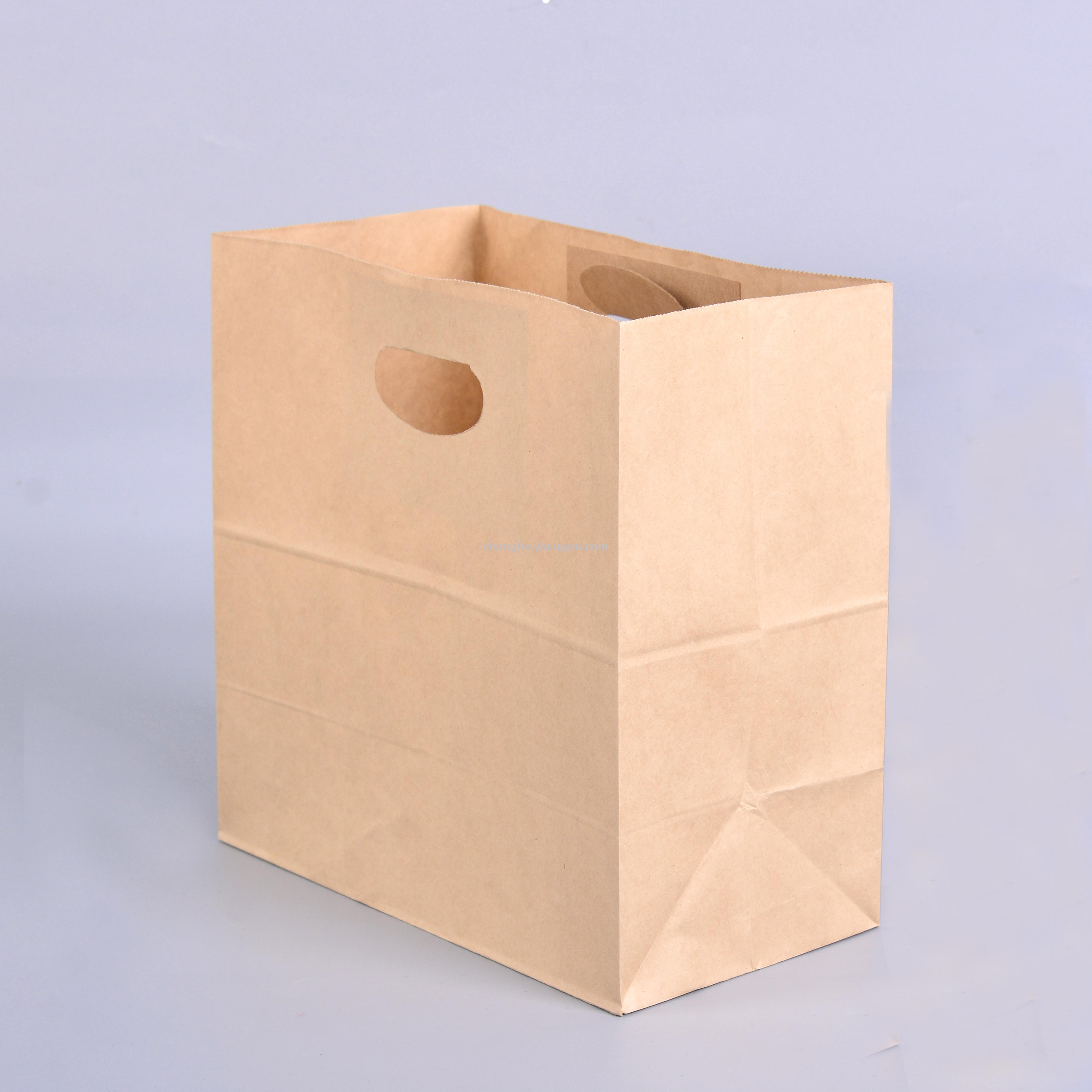 牛皮纸袋牛皮纸纸袋 西点烘焙包装袋外卖打包袋定做