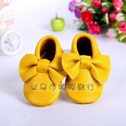 Factory Direct Baby Shoes Cowhide Toddler Shoes Baby Shoes 0-1 Years Old Children‘s Shoes Foreign Trade Shoes Tassel Style