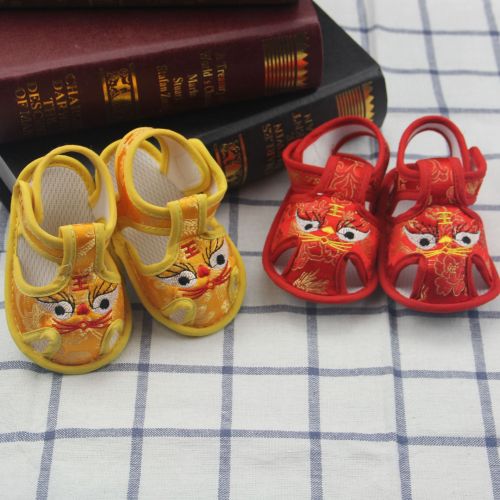 2018 taobao hot sale tiger head sandals children‘s shoes new velcro cute tiger head baby sandals one-piece delivery