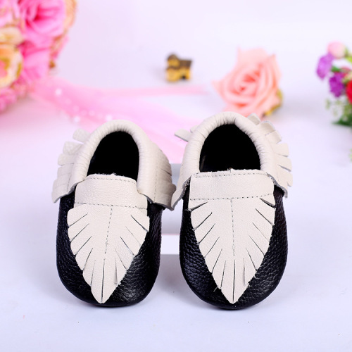 new all-leather baby toddler shoes pointed tassel baby shoes soft sole shoes one-piece delivery wholesale