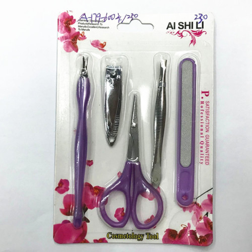 five-piece beauty tools beauty manicure nail file nail clippers cosmetic scissors