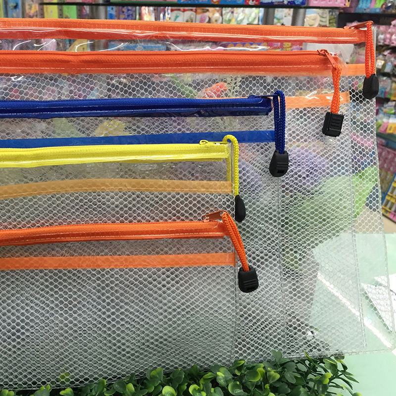 Business hand-held file Bag transparent folder net Bag infor...