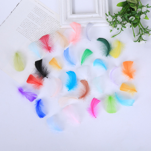 New Style Colorful Floating Swan Hair Crafts Toy Decorations Natural High Quality Feather Ornaments Accessories