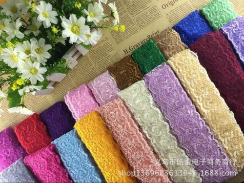 Haoyun Embroidery DIY Accessories Good Quality a Large Number of Spot Colors More Foreign Trade Lace Wedding Dress 4cm