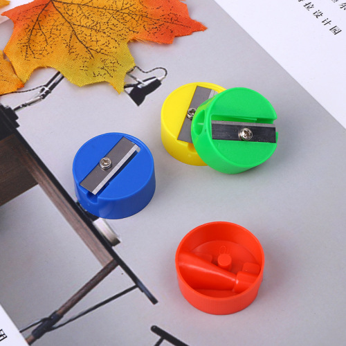 japanese and korean stationery round modeling pencil sharpener cartoon small and unique pencil sharpener pencil sharpener