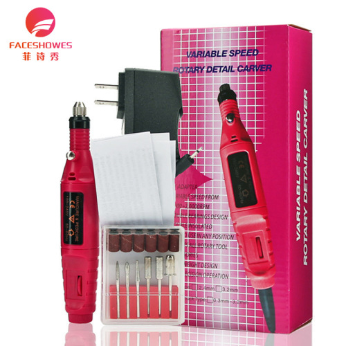 Mini Portable Nail Art Grinding Machine for Nail Beauty Shop Pen Polishing Machine Peeling Machine Factory Direct Sales