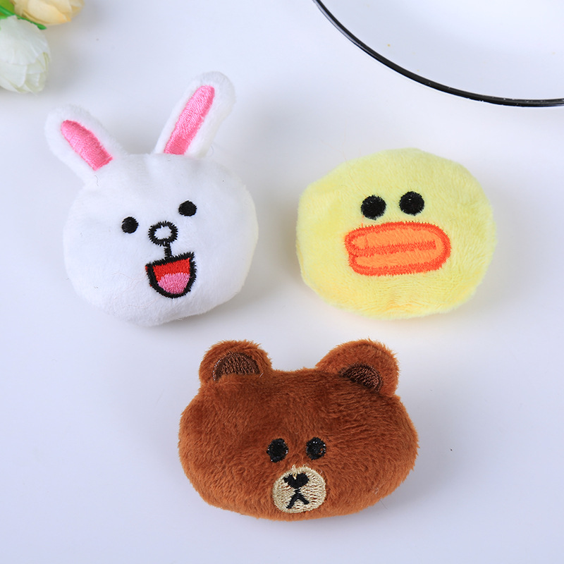 个性韩国流行卡通挂件 可爱鸭子布朗熊兔子配饰厂家批发