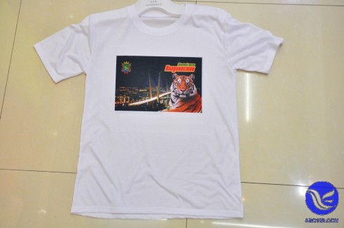 factory wholesale printed short-sleeved t-shirt diy 160g advertising shirt polyester fiber t-shirt men‘s t-shirt customization