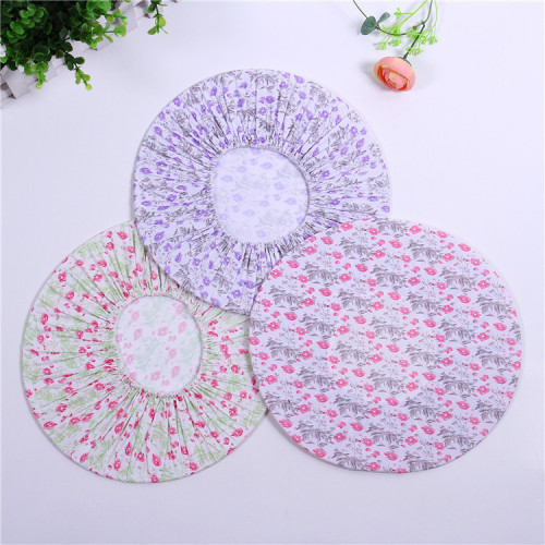 Factory Direct Sales Shower Cap 3Pc Printed Shower Cap High Quality Fabric Affordable