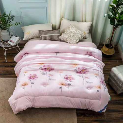 Ywxuege New Winter Is Preferred Rich Velvet Three-Dimensional Warm Winter quilt-Flower Qingcheng-Pink Quilt