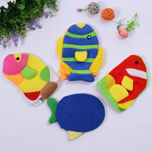 factory direct sales hot sale fish gloves home bath products bath towel rub back brush factory wholesale