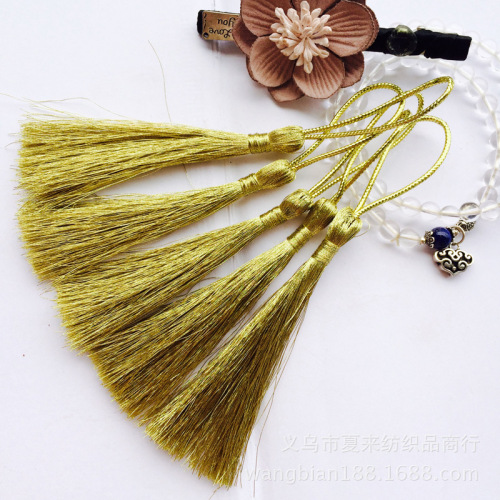 gold and silver silk tassel bag hanging ornament curtain hanging spike gift packaging decoration accessories gold thread tassel