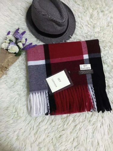 Plaid Scarf Shawl Dual-Use Korean Style Women‘s Versatile Autumn and Winter Cashmere-like Long Thickened Warm Scarf Cloak