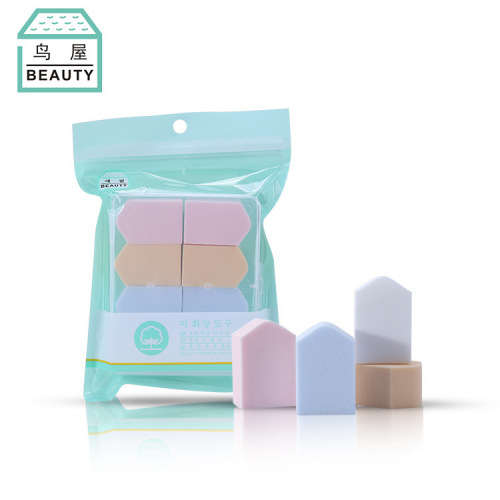bird house multi-edge hydrophilic powder puff 8 pack wet and dry dual-use soaking water becomes bigger makeup powder puff one-piece delivery 350