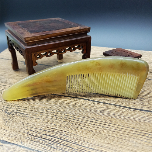 sheep horn boutique comb wholesale anti-static hair loss long straight hair home massage comb pointed tail thick material sheep horn comb