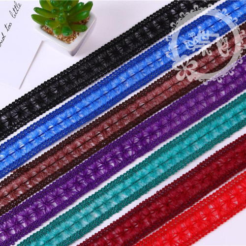 New M-Shaped Bilateral centipede Edge Lace Snow Yarn Satin Ribbon Webbing Lace Clothing Accessories Lace Spot Supply