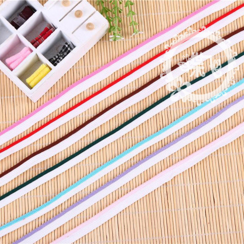 two-color mother belt embroidery thread quilt sofa inlaid low elastic silk mother rolled edge band covered braid woven belt