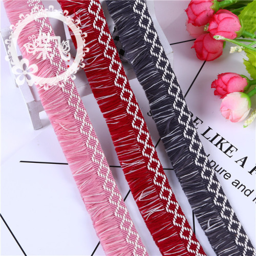 High-End Korean Ribbon Classic Style Geometric Pattern Fimbrilla Hot Sale Clothing Accessory Laces Spot Supply