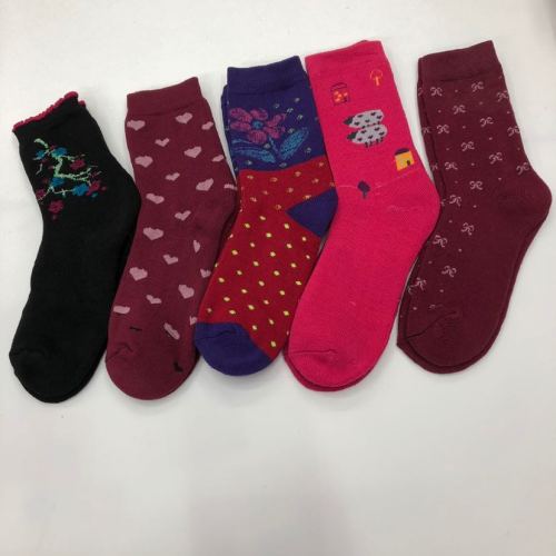 stall full terry women‘s socks brushed socks mid-calf socks autumn and winter socks boot socks thick foreign trade socks