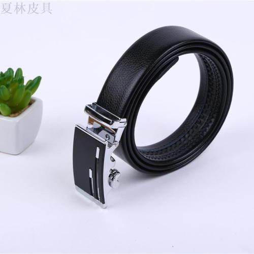 Men‘s Automatic Buckle Closed Korean Youth Student Pant Belt Business Formal Wear Belt Xia Lin 