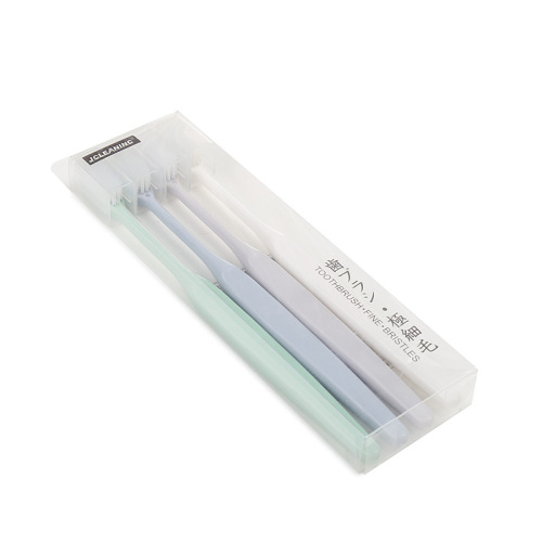Plain Japanese Soft Bristle Toothbrush Boxed Fresh Simple Toothbrush Muji Toothbrush Wholesale