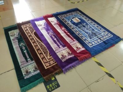 Raschel Printing Prayer Mat Hot Sale Saudi Arabia Indonesia Worship Blanket