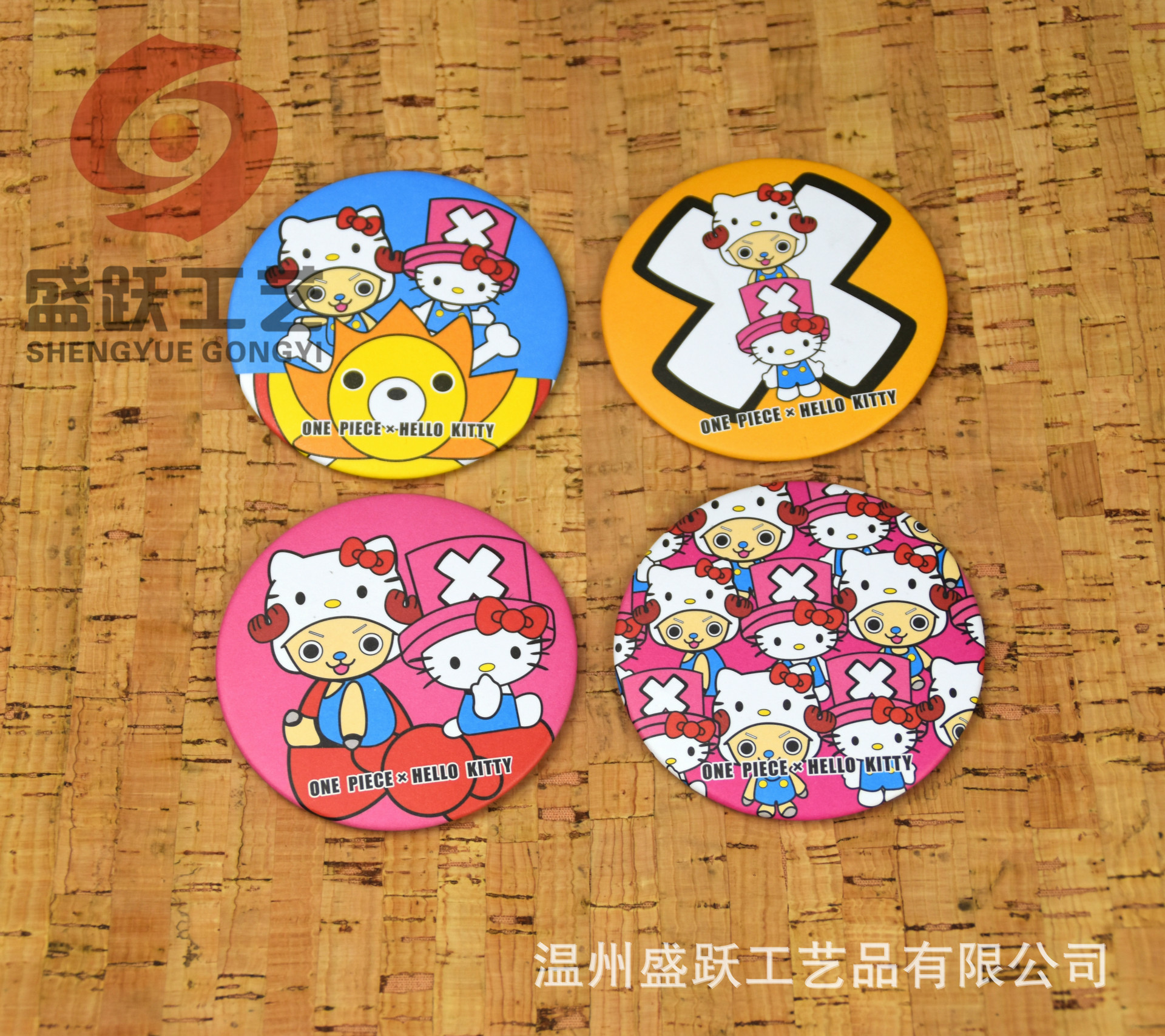 厂家薄利批发韩国小镜子 Hello kitty 随身镜 马口铁镜子 化妆镜