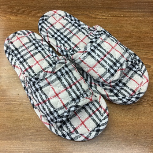 plaid casual cloth bottom home machine carpet washing floor slippers