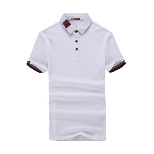 Summer New Men‘s Short-Sleeved T-shirt Men‘s Flip Youth Paul Korean Slim Polo Shirt Knitted Garment Manufacturers