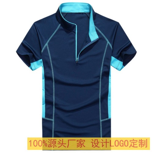 manufacturers supply short sleeve flip-up polo work clothes customized work clothes advertising shirt printing t-shirt t-shirt