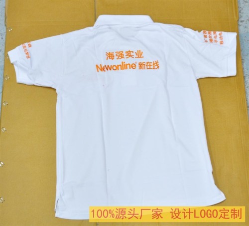 manufacturers supply short-sleeved polo work clothes customized advertising shirt printed t-shirt factory clothes