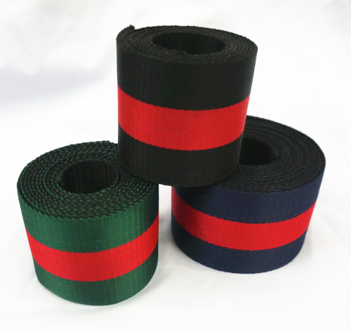 yishang ribbon factory direct sales can be customized for a long time to provide spot 6cm imitation nylon striped ribbon