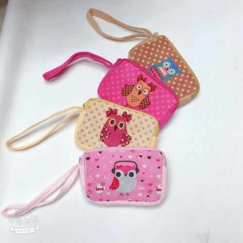 Plush Toys plush Bag Coin Purse Mobile Phone Bag Owl Handbag Wallet Owl