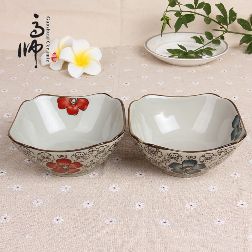 New Chinese Style Hollow Bowl Factory Direct Ceramic Irregular Shaped Tableware Promotional Gifts Customized Wholesale