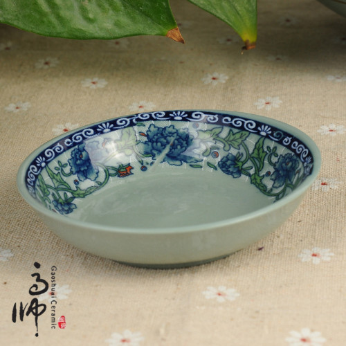 saucer/sauce and vinegar dish underglaze tableware daily supplies blue and white porcelain plate
