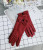 Korean new touch screen gloves of the five fingers division about the opening suede gloves bow thickened gloves