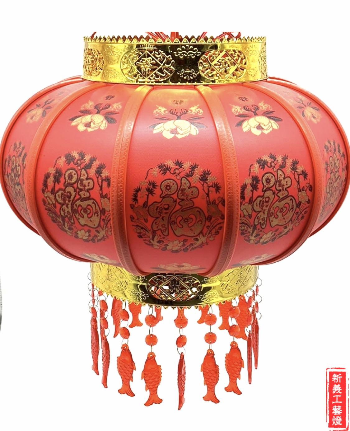 金边灯笼 春节喜庆用品 旋转灯笼