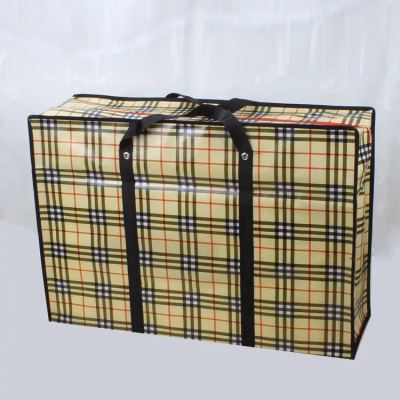 Yellow Grid Non-Woven Bag Color Woven Bags Laminated Non-Woven Bag Non-Woven Bag Packaging Bag