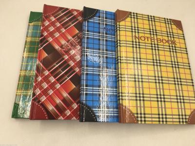 Four-color classic checked notebook notepad hardcopy diary notebook line inner page