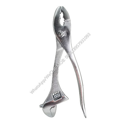 Carp pliers adjustable wrench word screwdriver combination tool